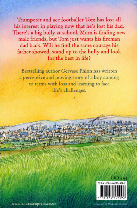 'A Bit of a Hero' book cover - back