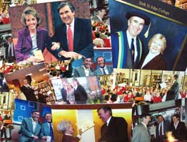 montage of photos with Gervase Phinn