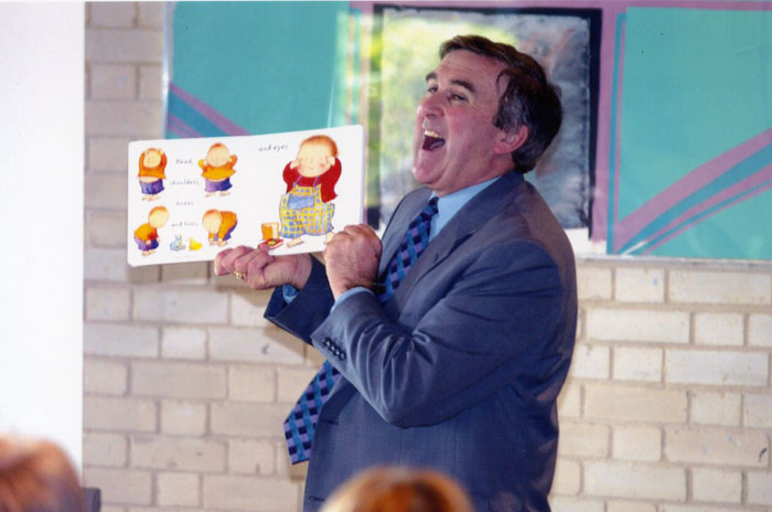 Gervase Phinn with a picture book