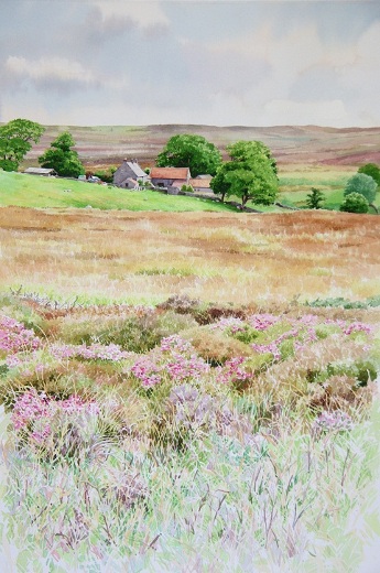 moor watercolour